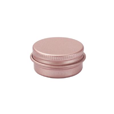 China Custom 15ml Gift Rose Gold Metal Aluminum Tin For Cosmetic Cream for sale