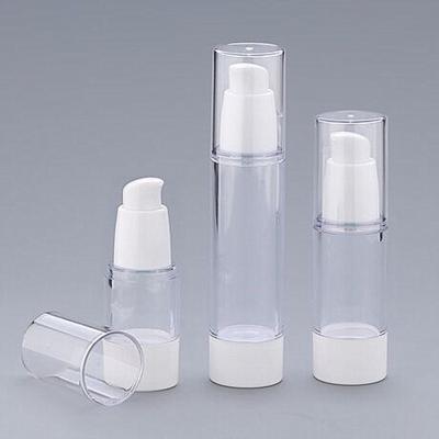 China Personal Care 15ml 30 Clear 50ml Lotion Plastic Bottle Cosmetic Airless Pump Bottle For Serum Oil for sale