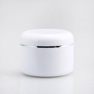 China White Cosmetic Jar 100 g ml pp cream 100 skin care hair salon hair wax shaving gel plastic jar for sale