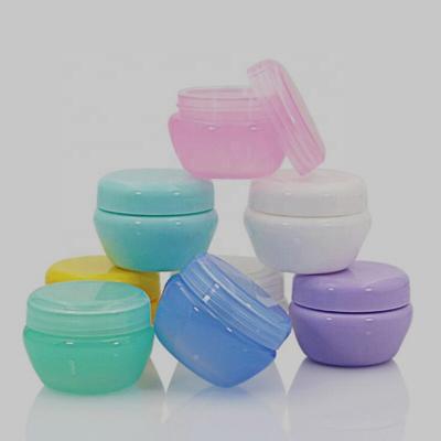 China 5 10 15 20 30 50 ml pp blue pink white yellow green cosmetic balm cream cosmetic jar can print logo for sale