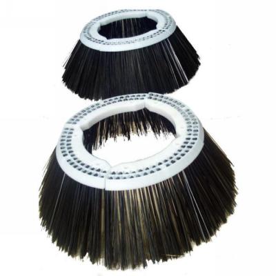 China Automatic Exit Polypropylene Side Broom With Plastic Segments for sale