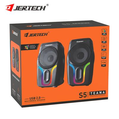 China Jertech S5 Small Portable 7 Color RGB DJ Accessories Enclosure Sounds SoundBox Voice Box Loudspeaker Box Mini Speakers for Gamer à venda