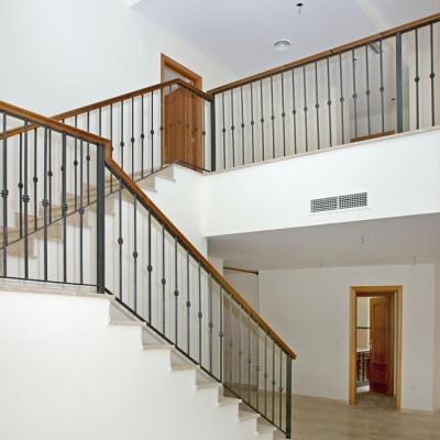 China Wholesale High Quality Single Wrought Iron Stair Railing for sale