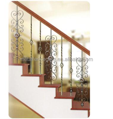 China For Hot Sale Iron Fence 2021 Ornaments Wrought Iron Stair Fencing Ornaments for sale