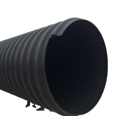 China Water And Drainage Cable SN4/SN8 400mm HDPE Double Wall Corrugated Pipe For Drainage Water for sale