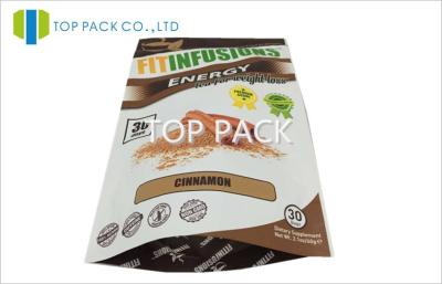 China Customized 150g Tea Foil Lined bags for food , Plastic Zipper Pouches for sale