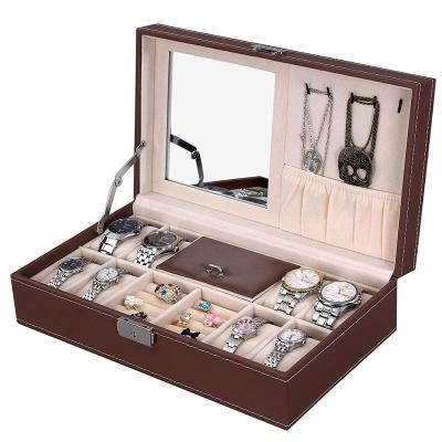 China Handmade Home Leather Watch Box DS Watch Jewelry Box and Jewelry Storage Box Watch Box for sale