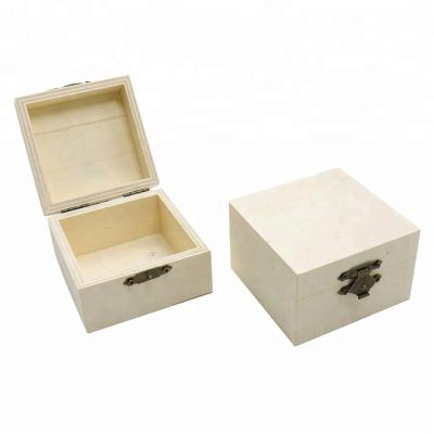 China Handmade Cheap Unfinished Wooden Plywood Storage Box Wooden Box DS Wooden Box for sale