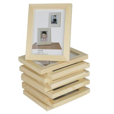 China Recycled / Eco - Friendly DIY Projects Unfinished Solid Craft Wood Casting Picture Frames for sale