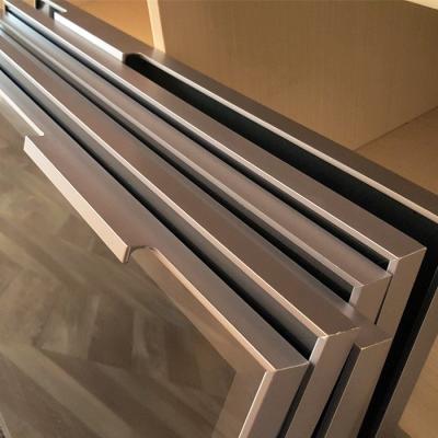 China Glass wall frame aluminum hardware door frame interior decoration profile glass aluminum picture frame for sale