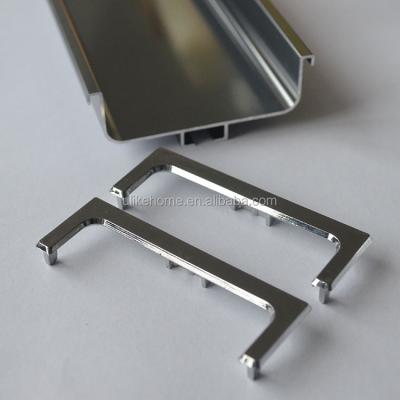 China Decorations Horizontal C And L TYPE Aluminum Channel Cabinet Handle Profile for sale