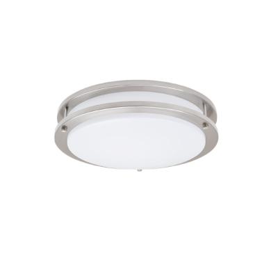 China Modern 12 Inch 2-Ring Flush Mount Around Ceiling Light Fixture For Bedroom Living Room for sale