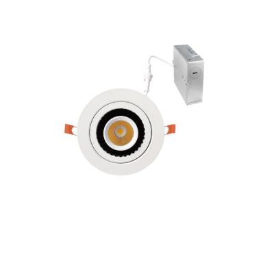 China Ultra Thin Recessed LED Round Gimbal Ceiling Downlight 4inch Round Led Panel Light for sale