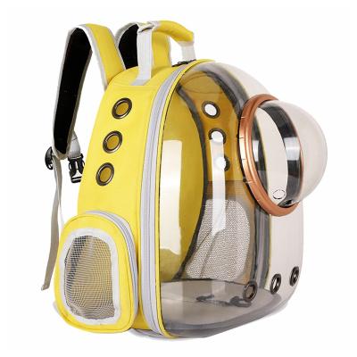 China Wholesale Viable Transparent Cat Dog Travel Carrier Carrying Basket Pet Backpack Breathable Carrier Bag For Small Dogs Cats for sale