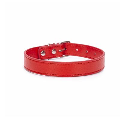 China Padded Handmade Genuine Leather Dog Collar, Puppy Leather Collar for Small Medium Large Dogs for sale