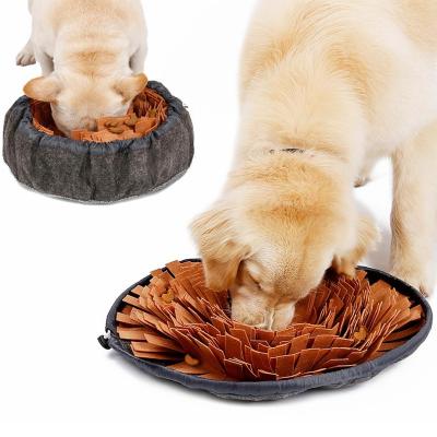 China Viable Multi Colors Dog Training Product Smell Nose Slow Drinking Dog Bowl Pet Sniff Mat Feeder Bowl for sale