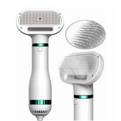 China Viable Wholesale Adjustable 3 Temperature Settings Dog Hair Grooming Dryer With Mold Slicker Pet Brush Enhanced Hair Dryer for sale