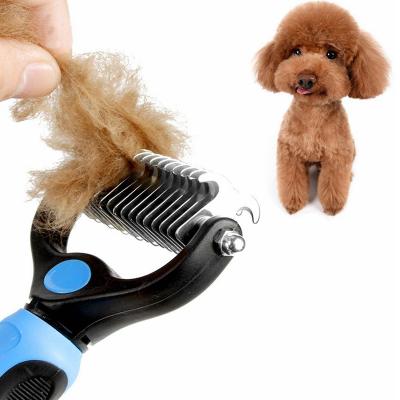 China Stocked 2021 Hot Sale Stainless Steel Pet Brush Pet Grooming Slicker Brush Comb Pet Grooming Tools for sale