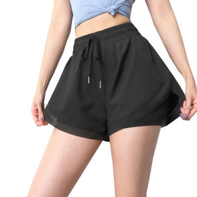 China High Waist Fitness Yoga Pants Women's Sports Shorts Summer Quick-Drying Breathable Loose Quick-Drying Anti-Glare Outer Shorts Sports Shorts for sale