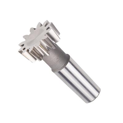 China Gear Hob Manufacturers Good Selling Custom Shank Shank Tooth Cutter Taper Shank Straight Tooth Slotting Cutter for sale