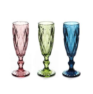 China Wholesale Custom Colored Champagne Hot Selling Glasses From Europe for sale