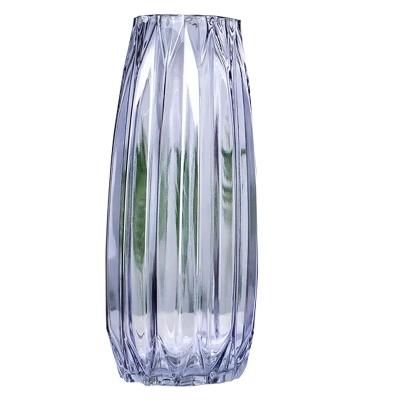 China INS Style Lined Simple Home Elegant Glass Vase for sale