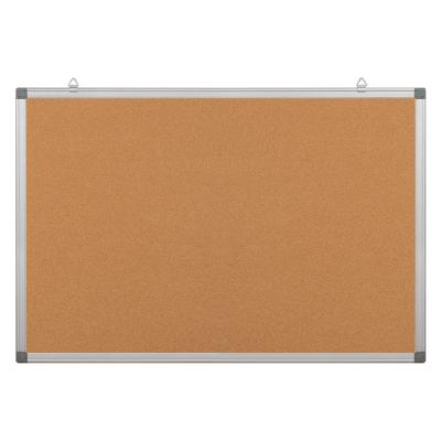 China Kindergarten Aluminum Frame Calendar Wall Mounted Cork Board Bulletin Notice Board Fabric For Message for sale