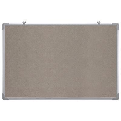 China Gray Square Pin Felt Kindergarten School Bulletin Soft Board Cloth Bulletin Boards For Information Display for sale