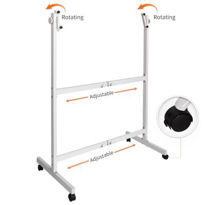 China Width Can Office Adjustable Length School Whiteboard Movable Stand with Wheels for White Board Easel for sale