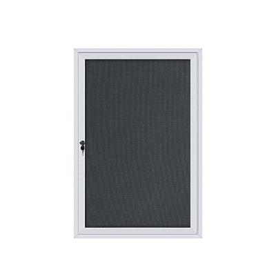 China Message Board Wholesale Frameenclosed Wall Aluminum Lockable Bulletin Board Cork Board With Glass Windows for sale