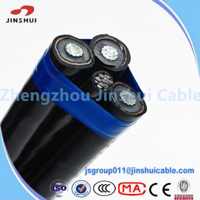 Chine Câble triple en aluminium d'huître professionnelle, câble souterrain d'entrée de service 0,6/1KV à vendre