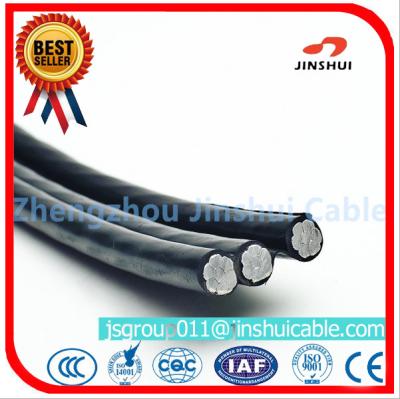 China 2 * 25 Duplex Underground Aluminum Cable , 2 Aluminum Wire XLPE Insulated Cable for sale