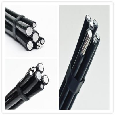 China Electrical Service Drop Conductors Duplex Cable , Fire Resistant Aerial Drop Cable for sale