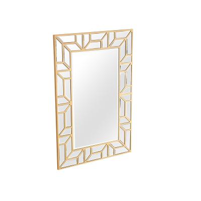 China High Quality Adjustable Modern Wall Mirror (Others) Mirror Furniture With Antique Color For Bedroom With Matching Console Table for sale