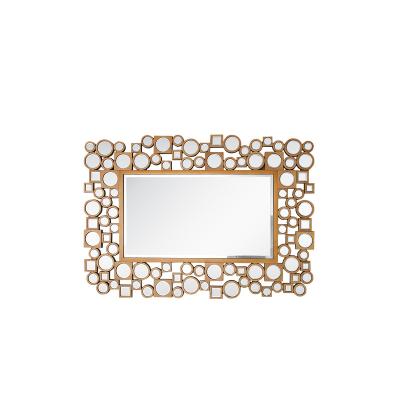 China High Quality Adjustable Contemporary Wall Mirror (Others) Mirror Furniture With Antique Look And Gold Color For Bedroom With Matching Console Table for sale