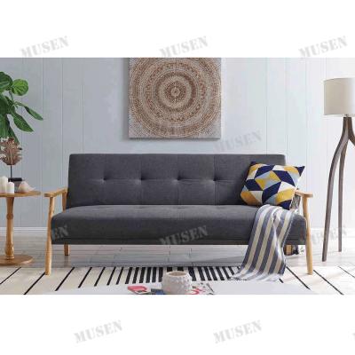 China New Design Foldable Wooden Sofa Bed Living Room Furniture 3seater Extended Sleeper Sofa Bed for sale