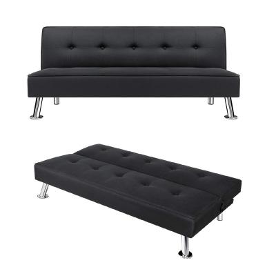 China Hot Selling Modern Leather Folding Foldable Gray Fabric PU Sofa Bed Foldable Living Room Sofa Bed Couch for sale