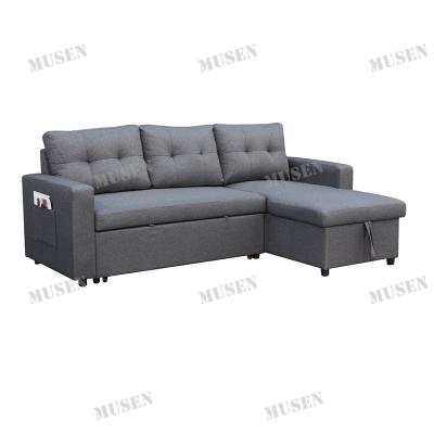 China Modern Convertible Multi Functional Fabric Sleeper Couch Living Room Sofa Bed for sale