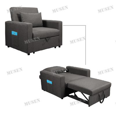 China Wholesale Living Room Furniture Soft Sofa Fabric Pull Out Single Cheap Sofa Bed for sale