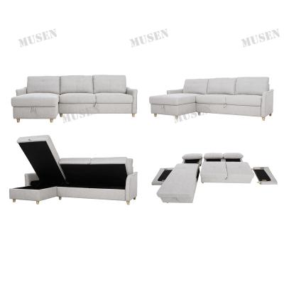 China Soft Luxury Modern Sectional Couch L Shaped Corner Storage Sofa Wholesale for sale