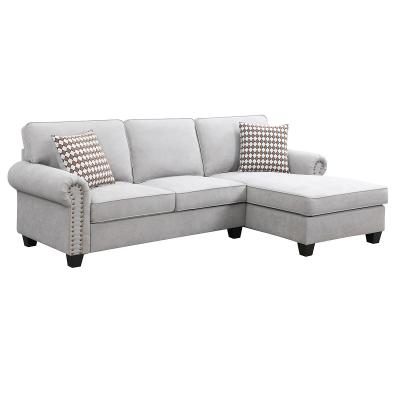 China Sectional Sofa L Shape Sofa Living Room Soft High Quality Classic Fabric Sofas for sale