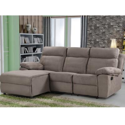 China Wholesale Recliner Manual Gray Fabric Living Room Modern Recliner Recliner Sofa Set for sale