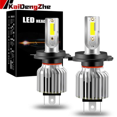 China High Power 12V 6500K COB 60W Car Headlight IP65 High Lumen H4 Led Headlight Bulb 12*9*6CM for sale