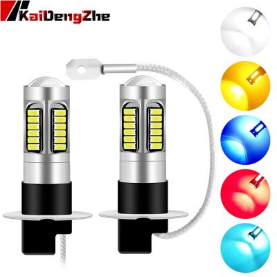 China Super Bright Long Life Aluminum Alloy Car Led Bulb 12V 4014 SMD H3 10W Led Fog Light for sale