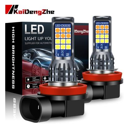 China Hottest Aluminum Alloy H8 H11 H9 12V Auto Bulb 3030 24SMD Led Fog Light For Car for sale