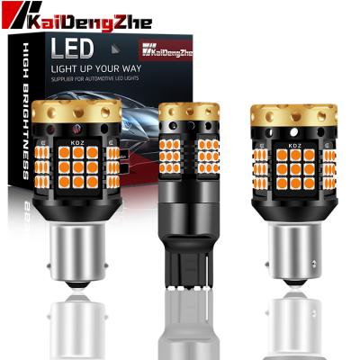 China Universal Kit Factory Car Light Bulbs Canbus P21W T20 45SMD Car Led Brake Turn Signal Light for sale