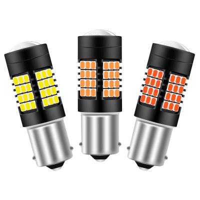 China Universal 3156 Kit Car Auto Ignition Lamp Bulb 2835 54SMD 1156 Car 7443 T20 Led To Brake Reversing Light for sale