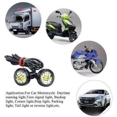 China Waterproof Universal Kit 12SMD 4014 DRL Car Led Reversing Light Eagle Eye Signal Lamp Led for sale