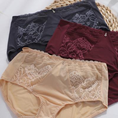 China Antibacterial women fashion panties having lots of lace tiers for sale