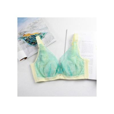 China Breathable Women Shape To Sexy Soft Breathable Bra Comfortable Daily Soft Bra Blue Yellow for sale